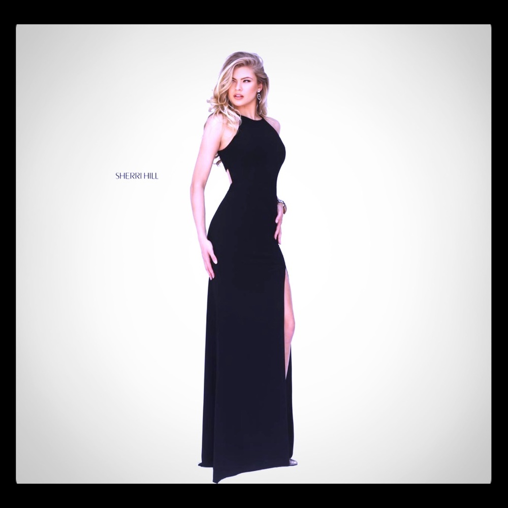 Sherri Hill Black Gown 32340
